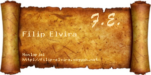 Filip Elvira névjegykártya